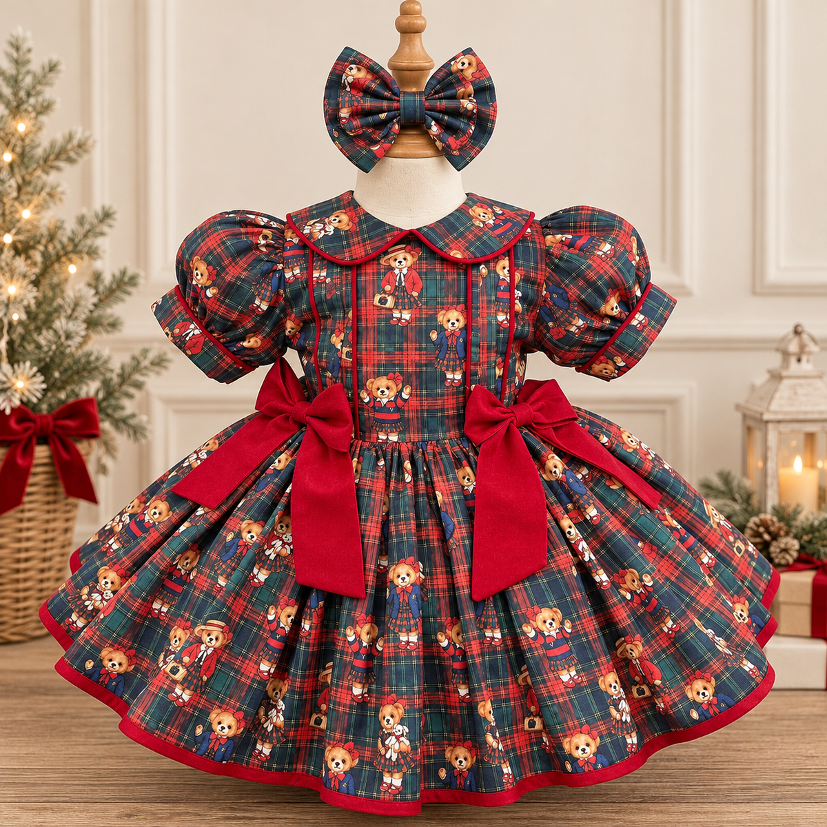 PRE-ORDER The Teddy Tartan Dress