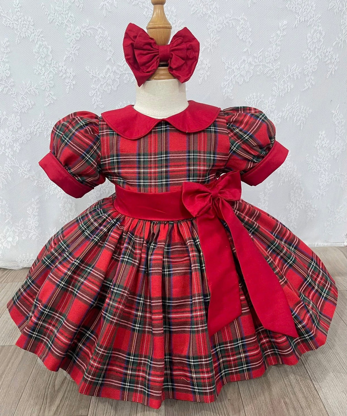 PRE-ORDER - Holly & Tartan Classic Dress | £15 DEPOSIT