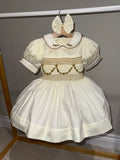 Florence Dress Cream & Gold