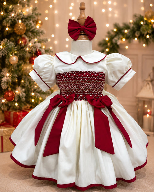 PRE-ORDER - Candy Cane Smock Dress (DUE END OCTOBER)