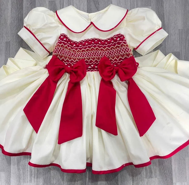 PRE-ORDER - Candy Cane Smock Dress (DUE END OCTOBER)