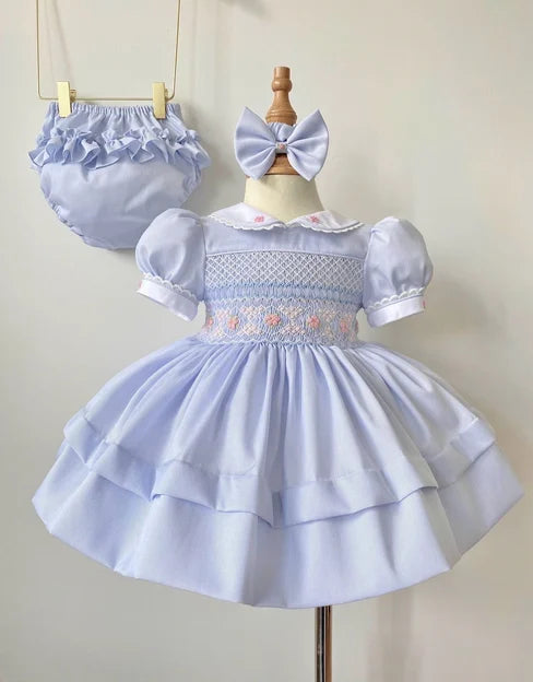 Blue Smock Elsa Dress