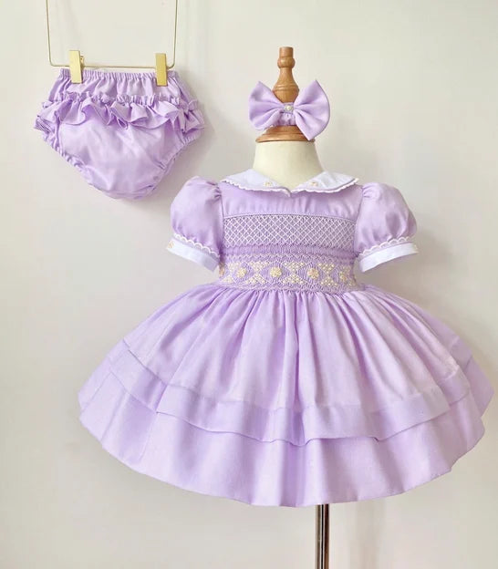 Lilac Anna Smock Dress
