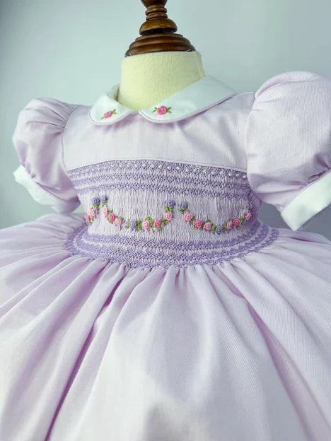 Lilac Rose Front & Back Smocked