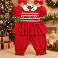 PRE-ORDER Traditional Red Smock Pyjamas Set